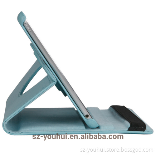 Wholesale Magic Hand Strap Holder 360 Degree Rotating Cover Leather Case with Auto Wake Up for iPad mini 4